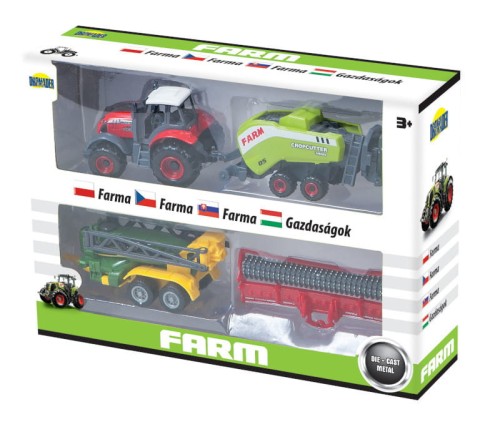 Przejdź do produktu Farma zestaw maszyn traktor  w pudełku p6