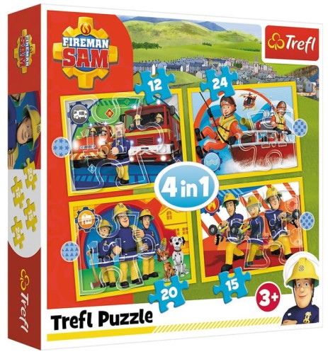 Przejdź do produktu Puzzle 4w1 Pomocny Strażak Sam 34373 TREFL p8