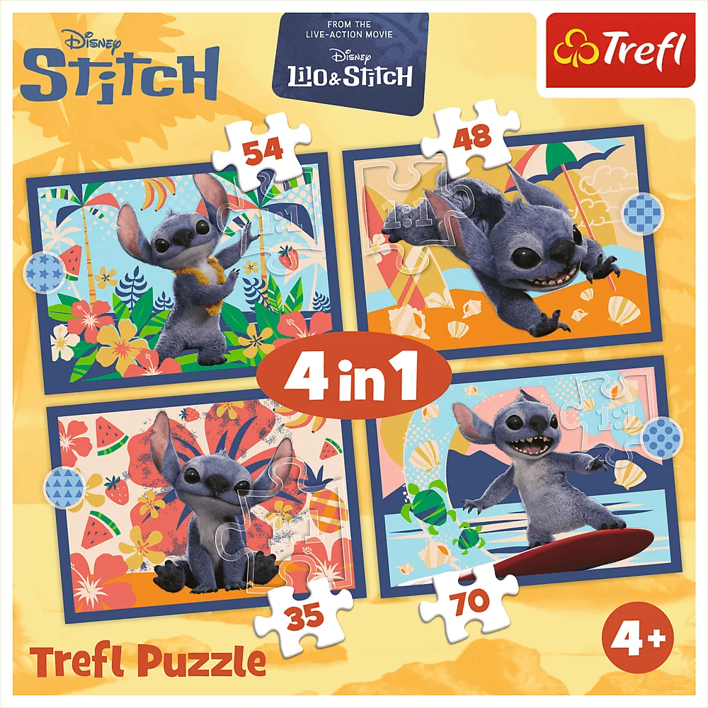 34666_Puzzle 4w1 Lilo &amp; Stitch, Wakacje na Hawajach_6.webp