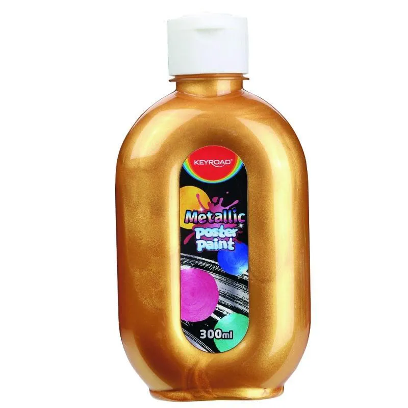 farba-plakatowa-keyroad-metaliczna-300-ml-butelka-zlota.webp