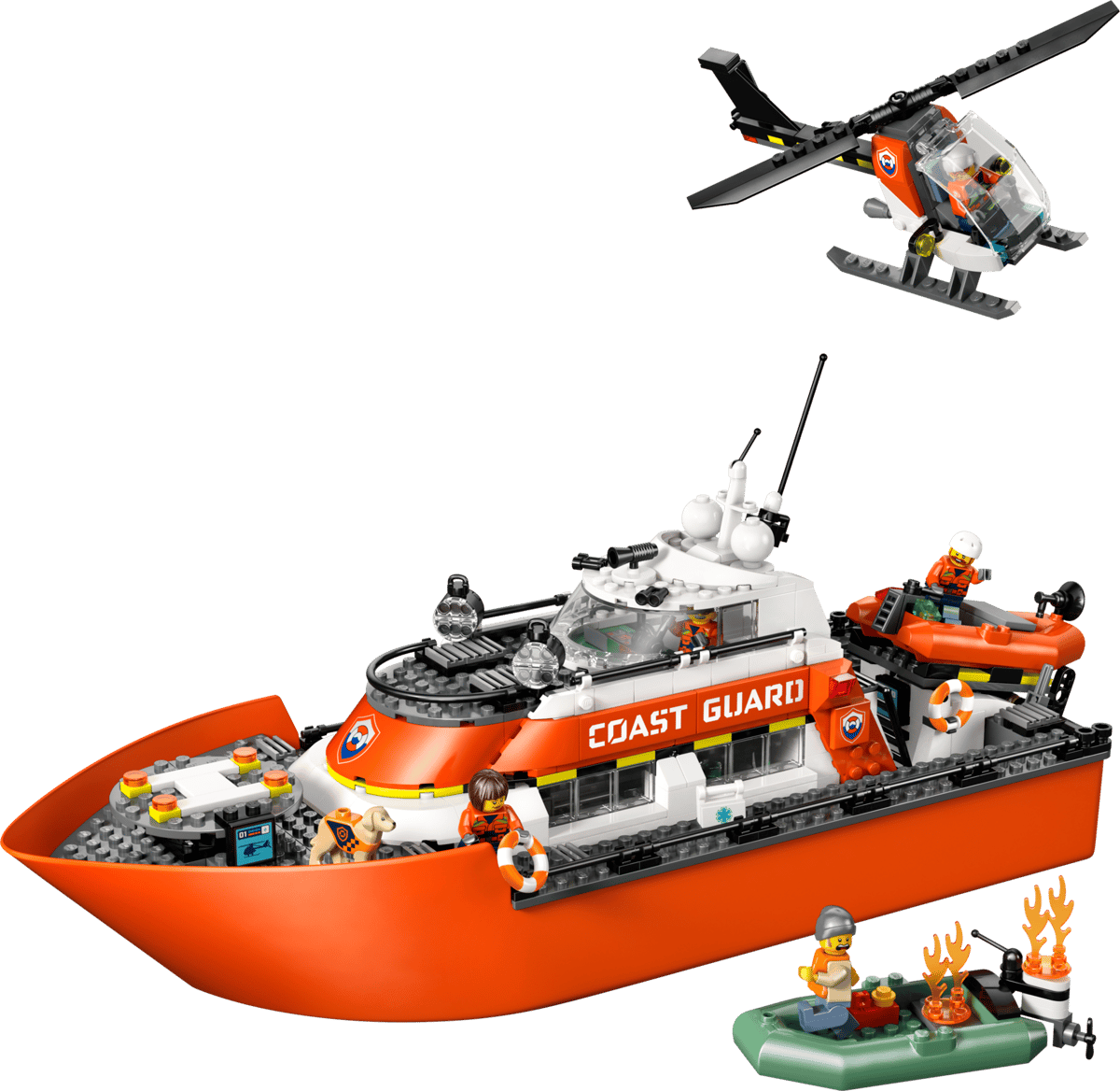 LEGO CITY 60504 Łódź ratunkowa i helikopter.png