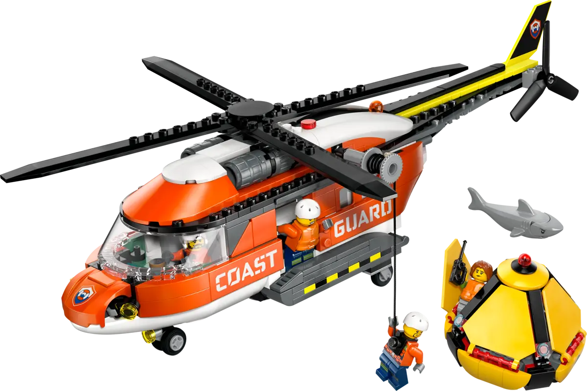 LEGO CITY 60503 Helikopter straży przybrzeżnej.webp