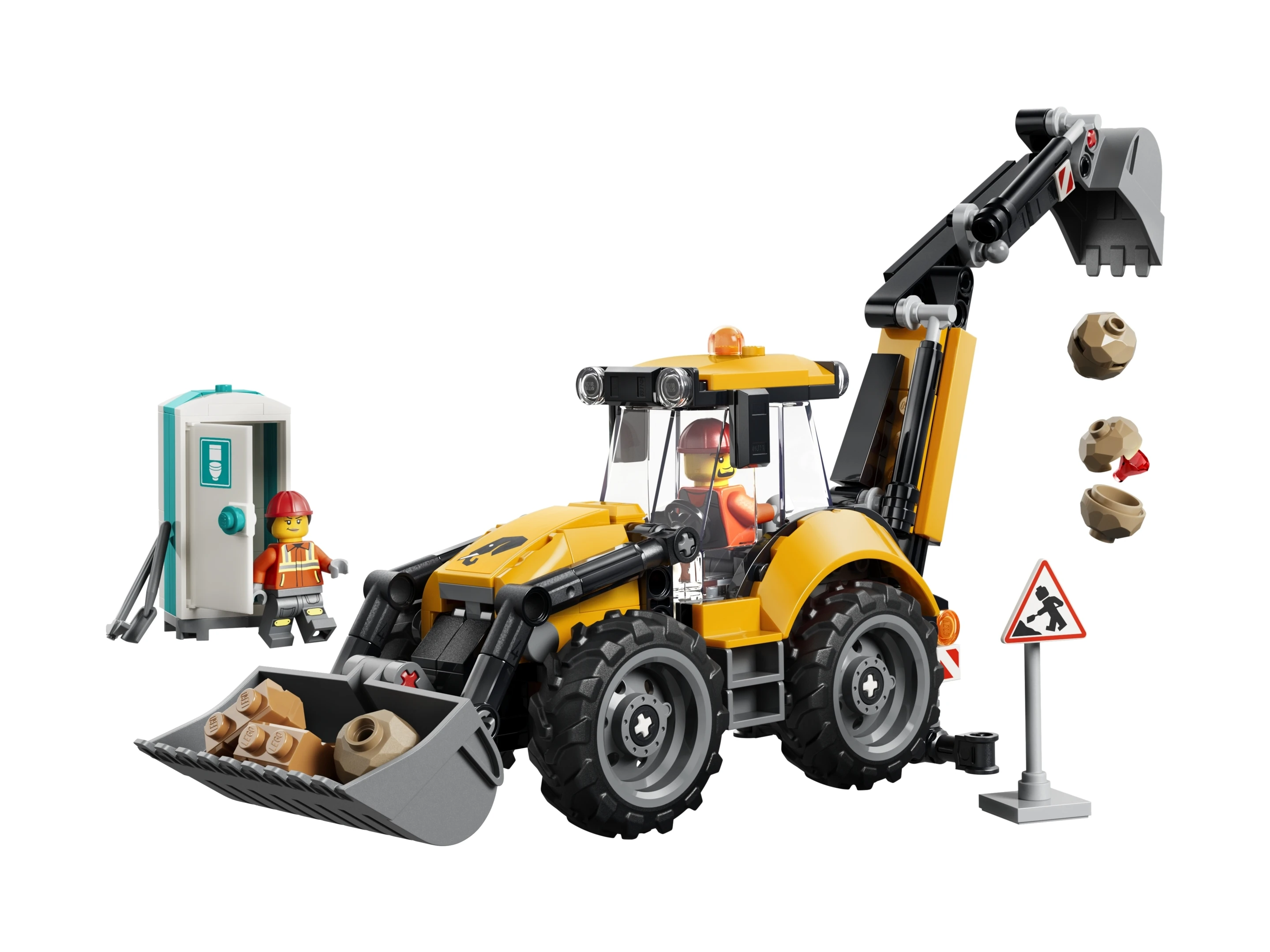 LEGO(R) CITY 60480 Żółta koparko-ładowarka  2.webp