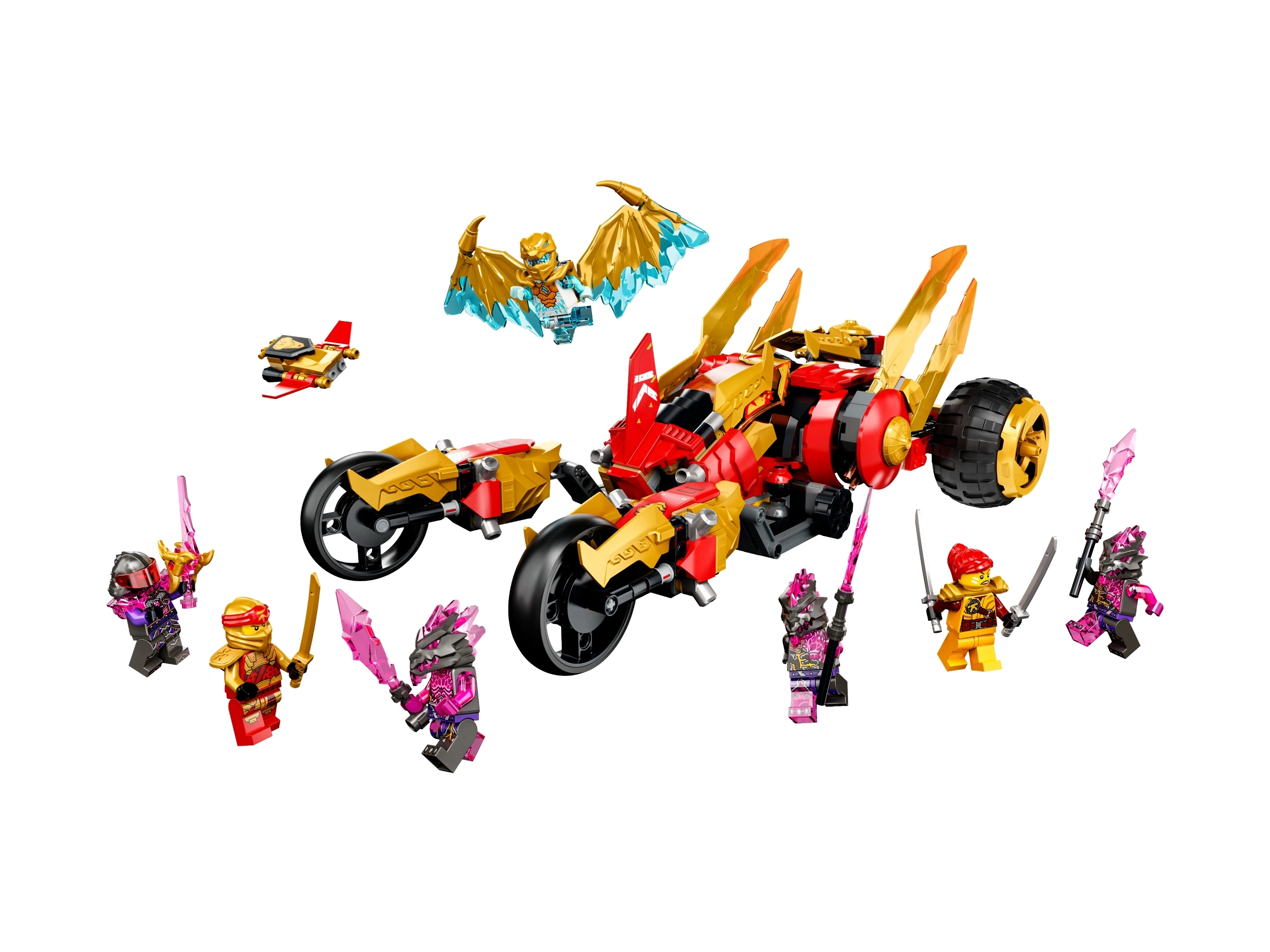LEGO 71773 NINJAGO Złoty smoczy ścigacz Kai p3 2.webp