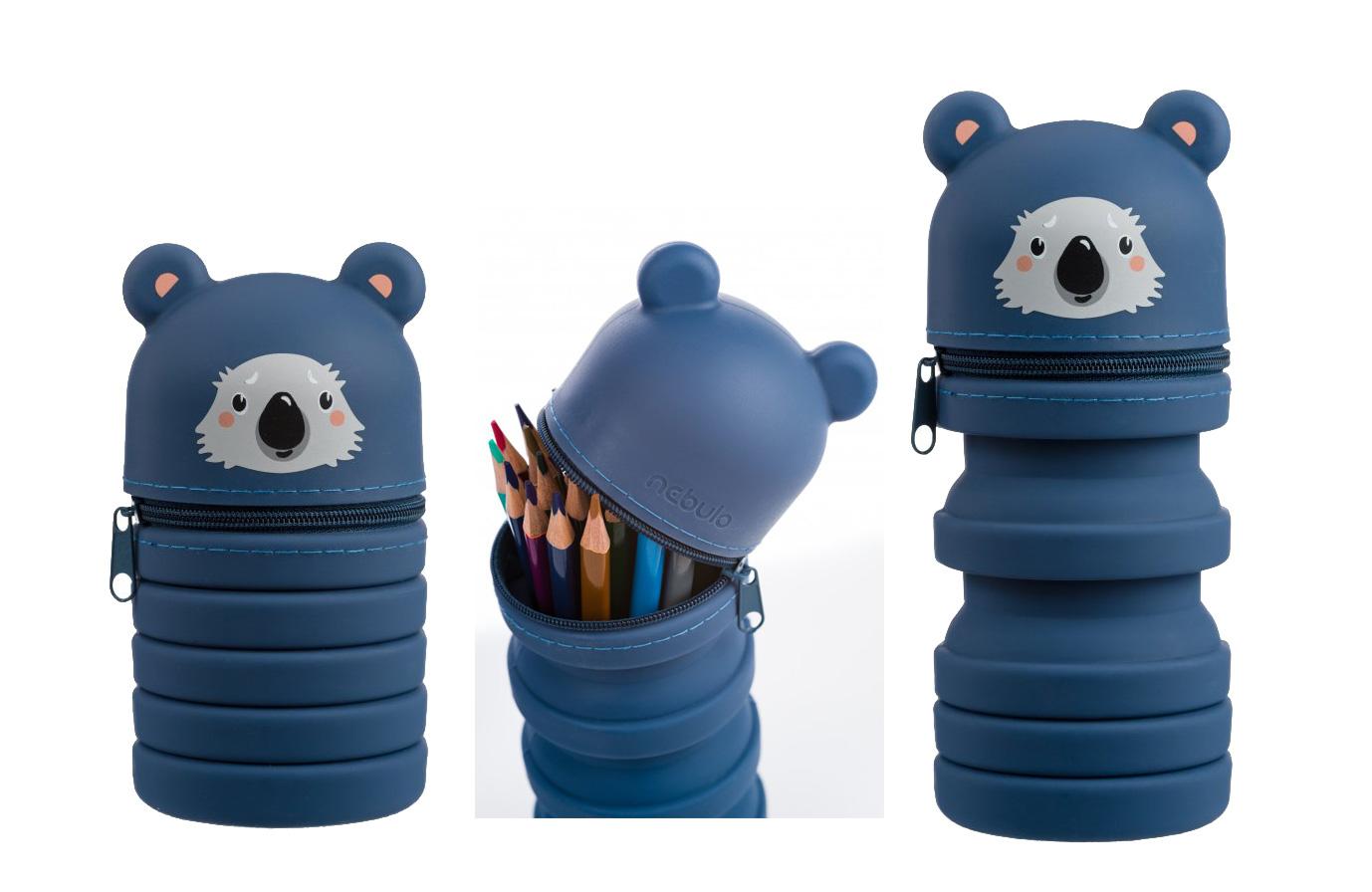 Piórnik silikonowy 2w1 rozkładany - Nebulo koala TT-SZ-104, Panta Plast 2.jpg