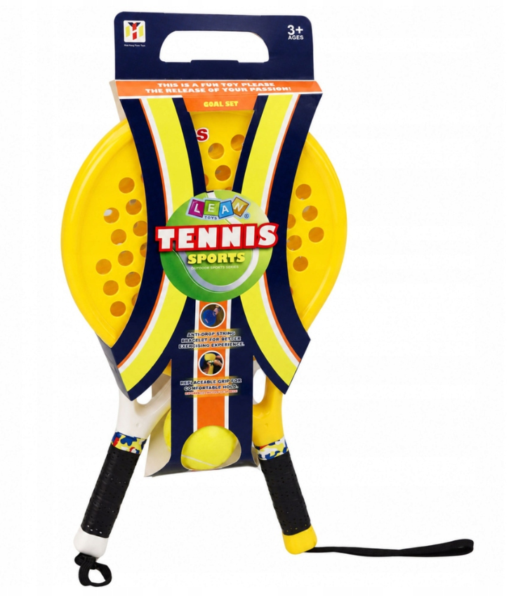 Zestaw Sportowy Do Gry W Tenisa Plażowego Ogrodowego Paletki Piłka Piankowa (4).png