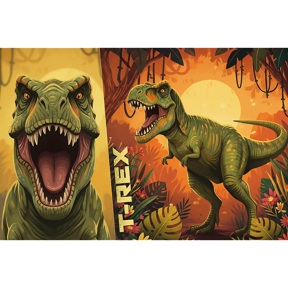 Puzzle 100 Inspired By Dino World wzór 1 Rodzina Treflików 16578 2.webp