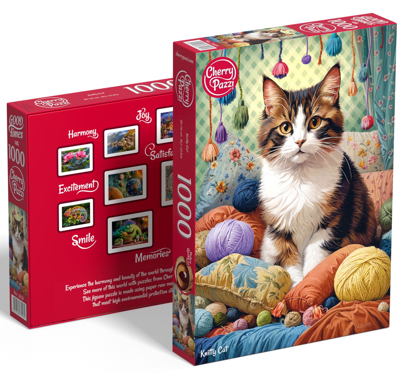 Puzzle 1000 CherryPazzi Knitty Cat 31131 2.jpg