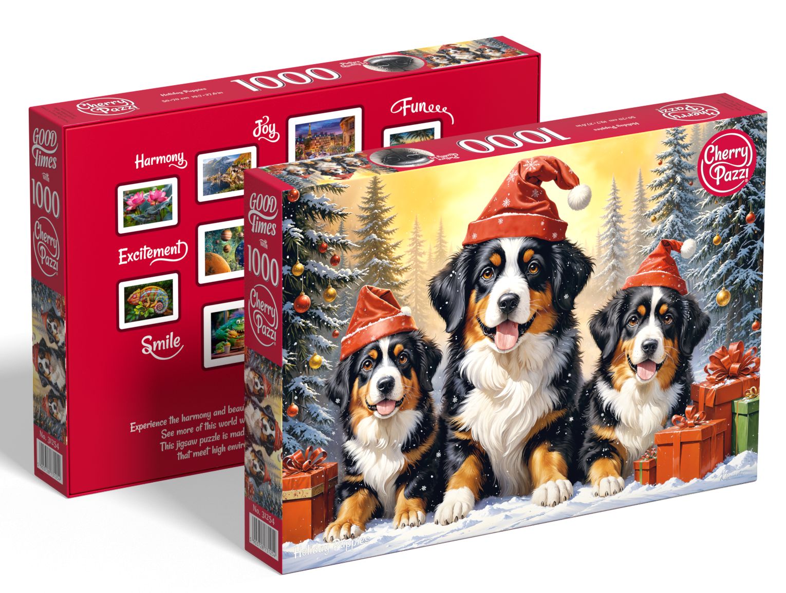 Puzzle 1000 CherryPazzi Holiday Puppies 31254 2.jpg