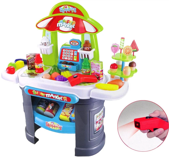 12152 Zestaw Supermarket Skaner Artykuły Spożywcze Dla Dzieci - LEAN Toys 5904665998939 2.webp