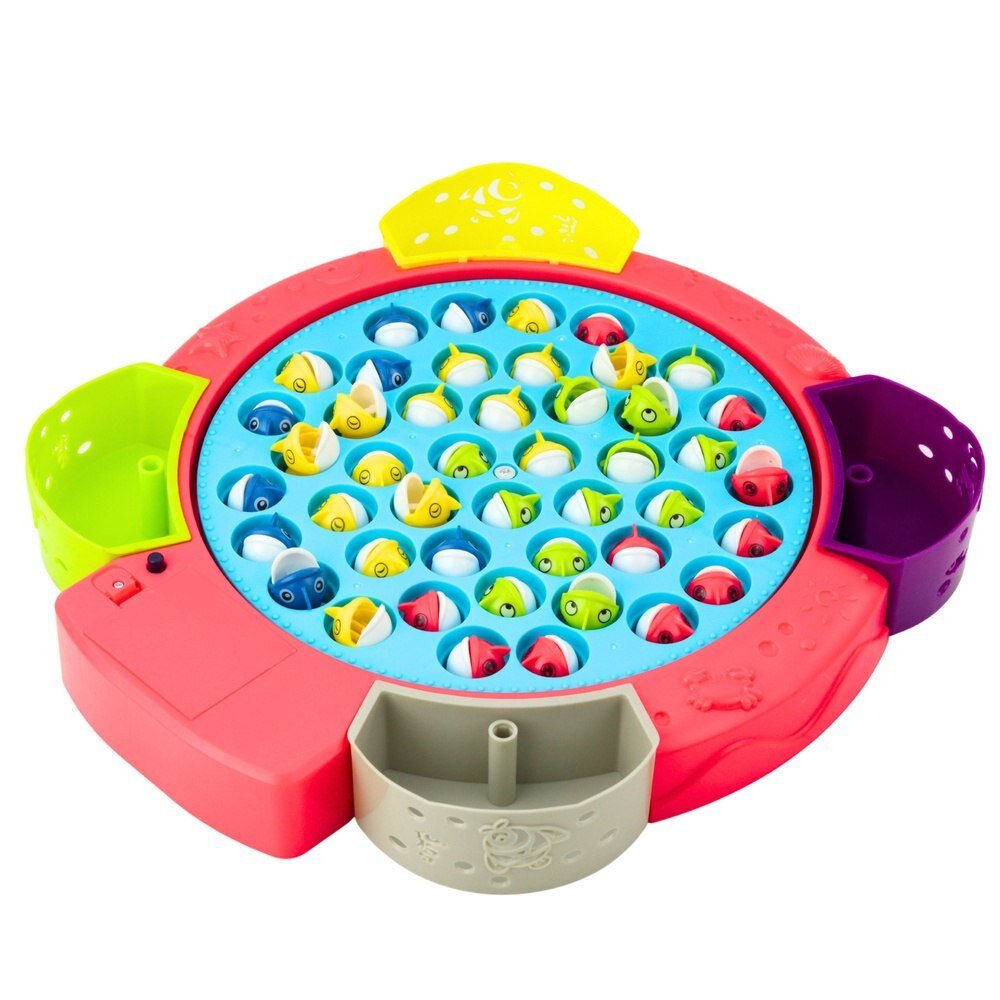 25115 Gra Interaktywna Zręcznościowa Na Baterie Łowienie Rybek Różowa - LEAN Toys 2.jpg